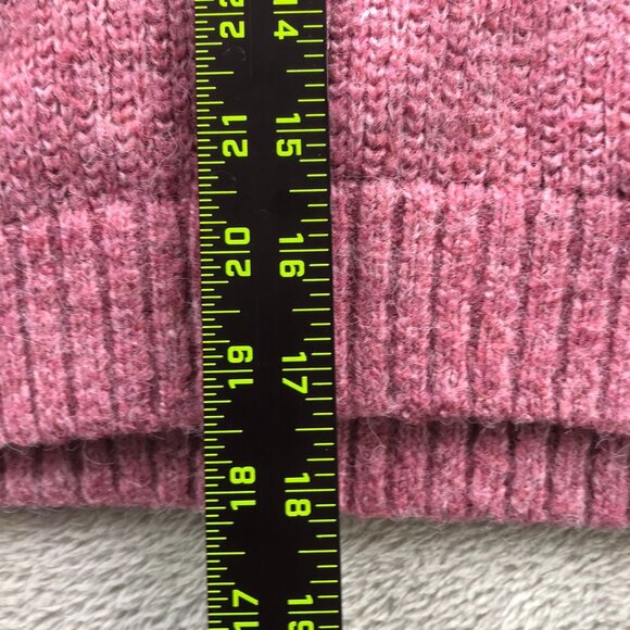 Old Navy Girls Sweater Large Pink Cozy Mock-Neck Shaker-Stitch Cozy - Picture 5 of 8